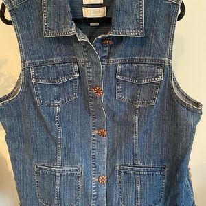 Jean Vest With Adorable Buttons